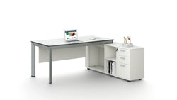 Nova Executive Desk 1.8m -White & Grey