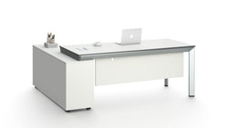 Nova Executive Desk 2.0m -White & Grey