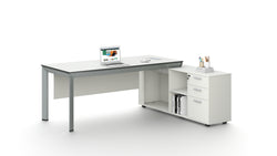 Nova Executive Desk 2.0m -White & Grey