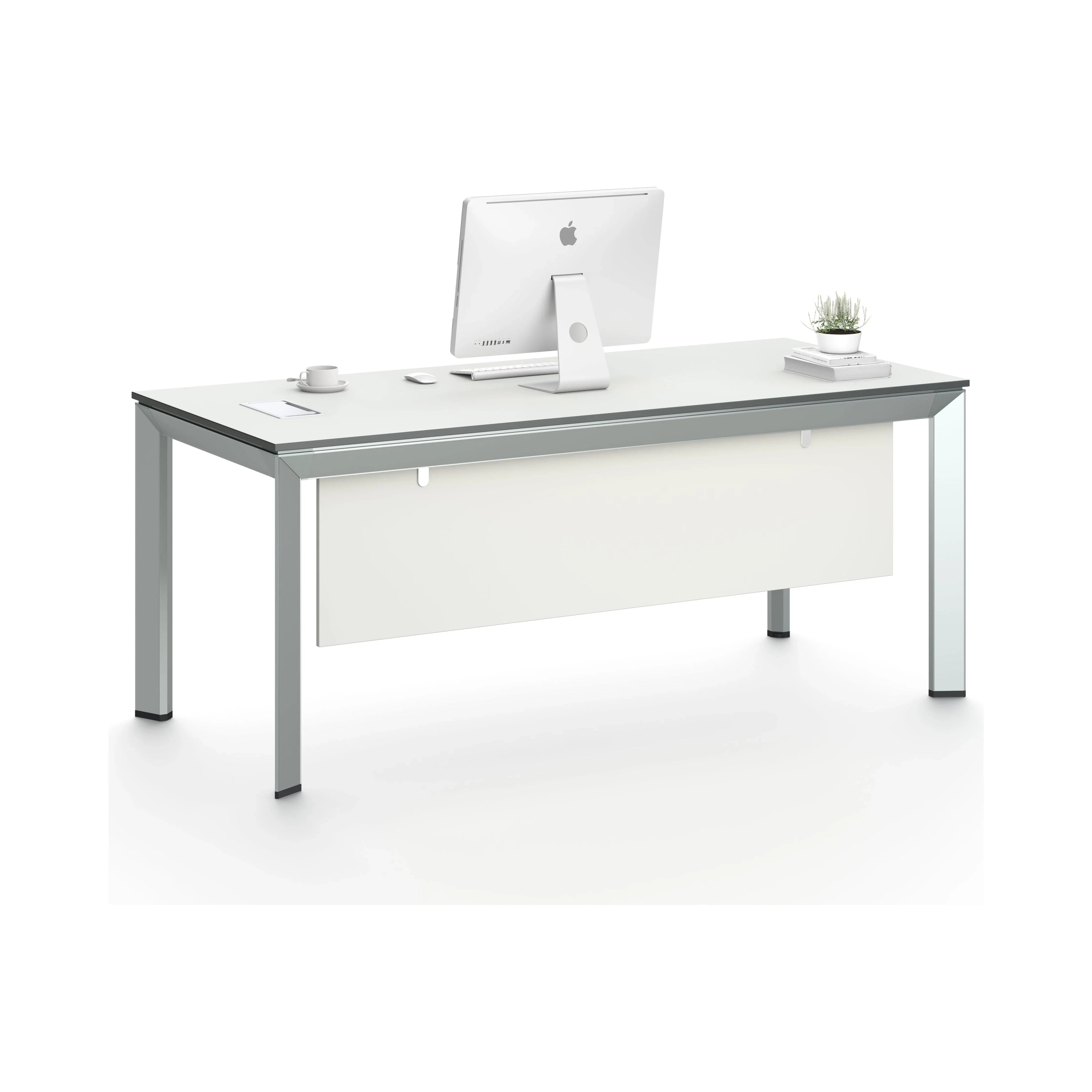 Nova Office Desk 1.8m -White & Grey