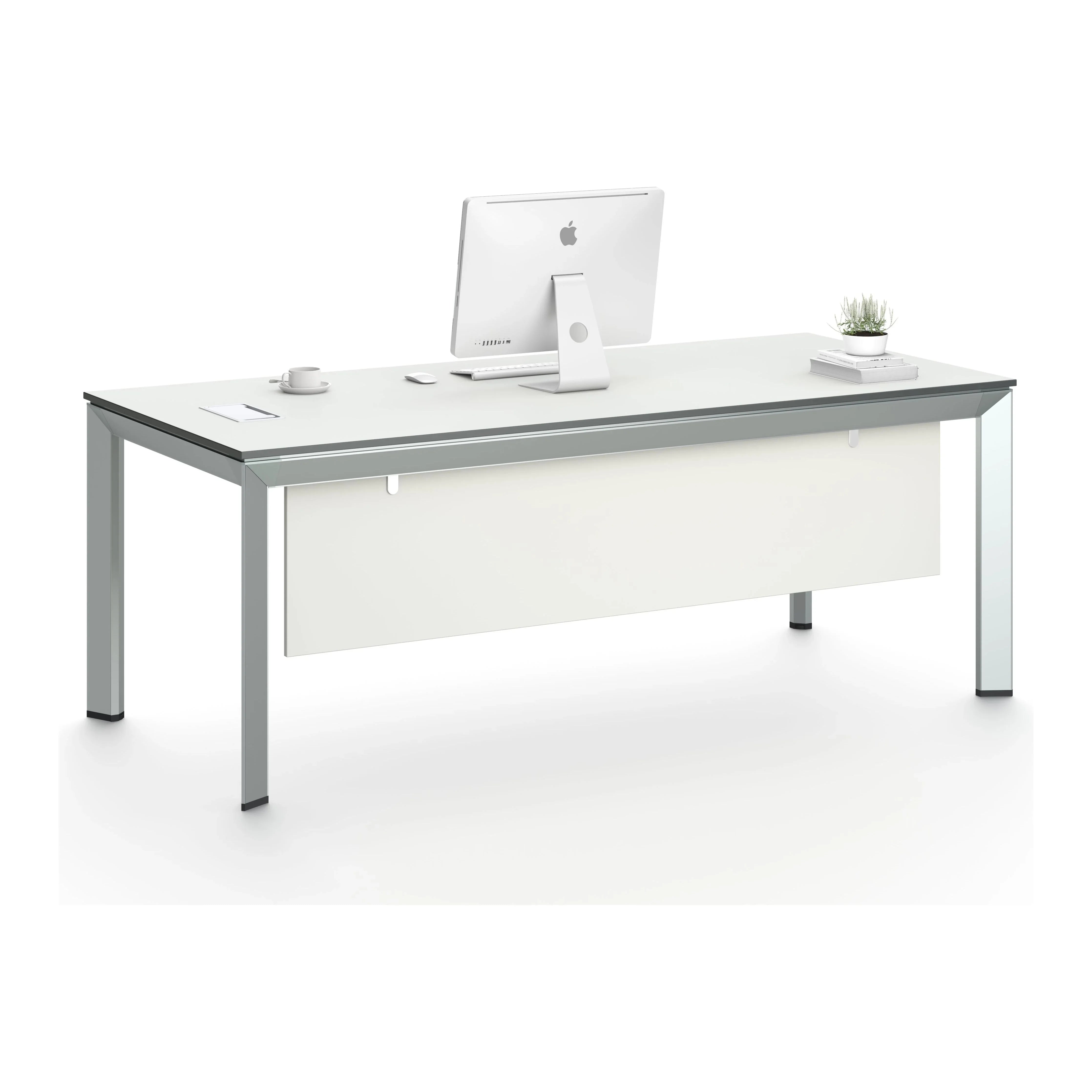 Nova Office Desk 2.0m -White & Grey