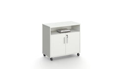 Nova Executive Table File Cabinet 80cmX40cmX75cm -White & Grey