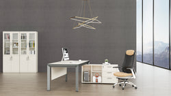 Nova Office Desk 1.6m -White & Grey