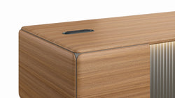 Majestic Oak Executive Office Desk 1.8m Golden Oak & Grey