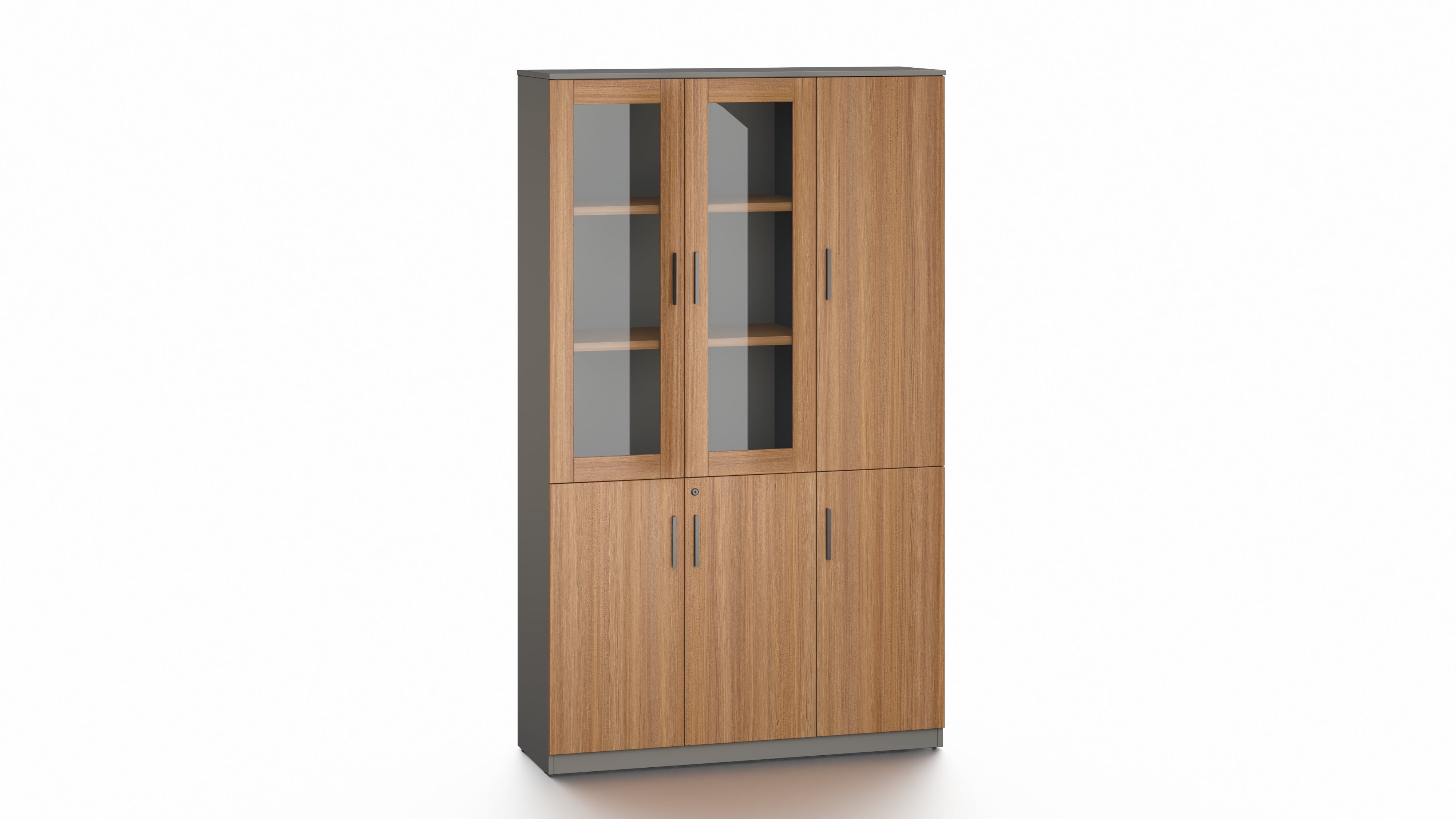 Oxford File Cabinet 1.2m -Golden Oak & Grey