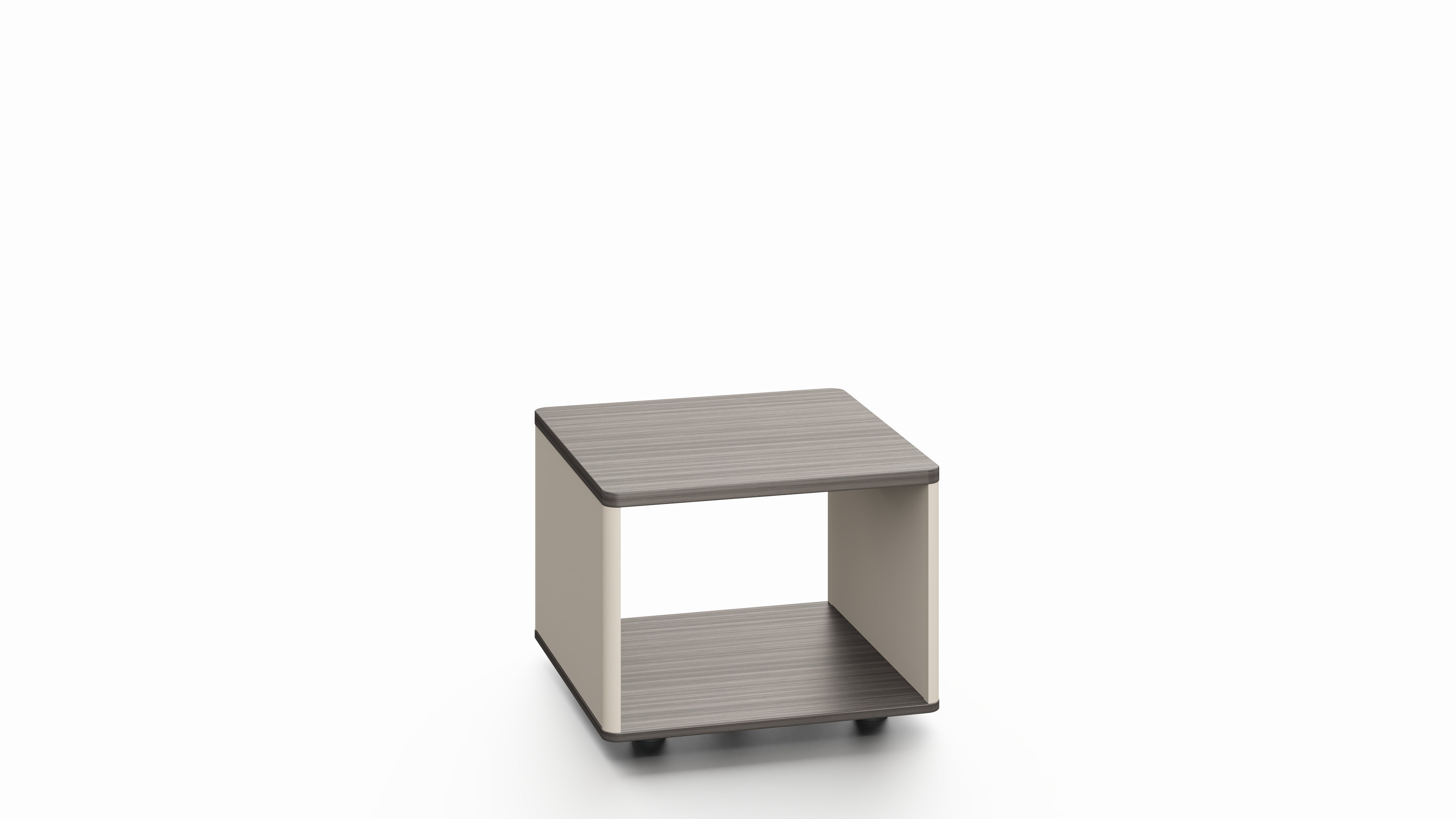 Phantom End Table 60cmX60cmX45cm – Ebony + Elegance Grey