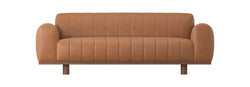 Classic Leather Sofa 3-Seater W227xD98xH41cm (Melbourne Only)
