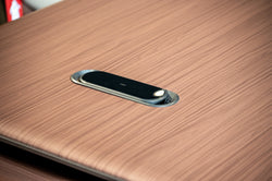 Imperium Executive Desk 2.0m -Walnut & Grey