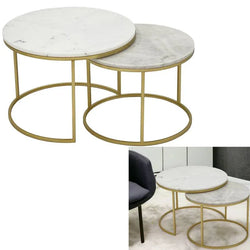 FC Warran Coffee Table Golden Set of 2