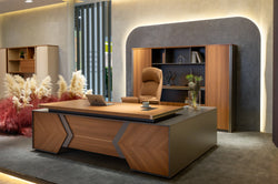 Oxford File Cabinet 2.4m -Golden Oak & Grey