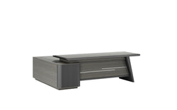 Wrestler Executive Desk 2.4m Left Return– Wooden Grain Finish