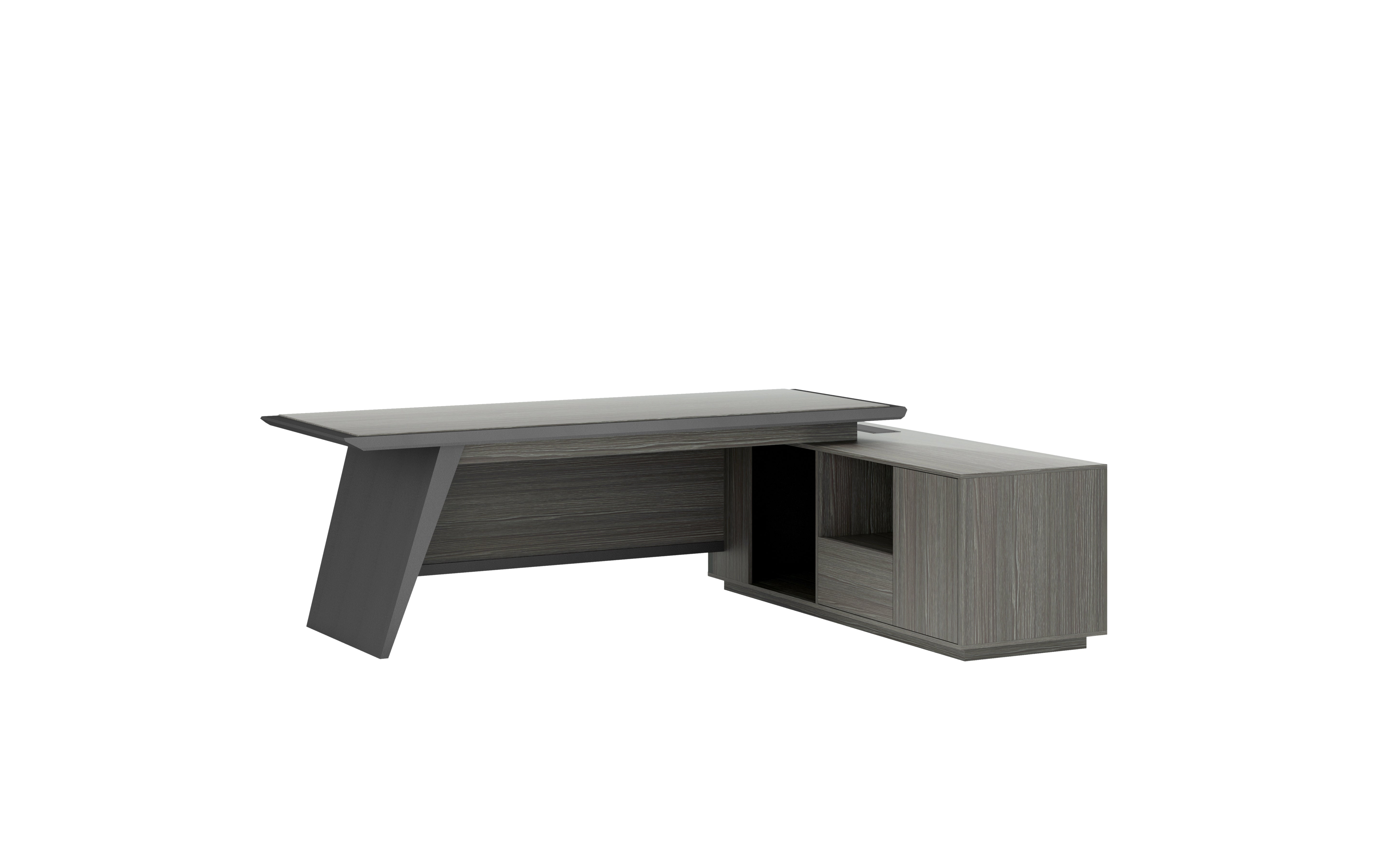 Wrestler Executive Desk 2.4m Right Return– Wooden Grain Finish