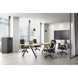 Alexa High Back Task Chair with Headrest-Grey frame– by FC