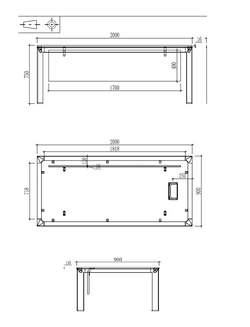 Nova Office Desk 2.0m -White & Grey
