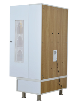 F C Premium Mandir for Home with LED Lighting & Drawer Storage