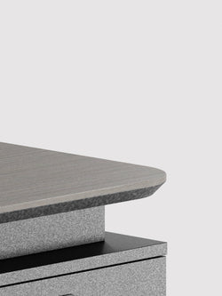 Raymond Executive Desk 1.8m – Wooden Grain Finish with Wire Management