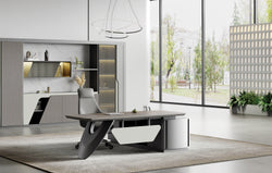 Raymond Bookcase 2m – Wooden Grain Finish