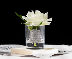 Cote Noire Perfumed Natural Touch Single Rose - Clear - White - GMR01