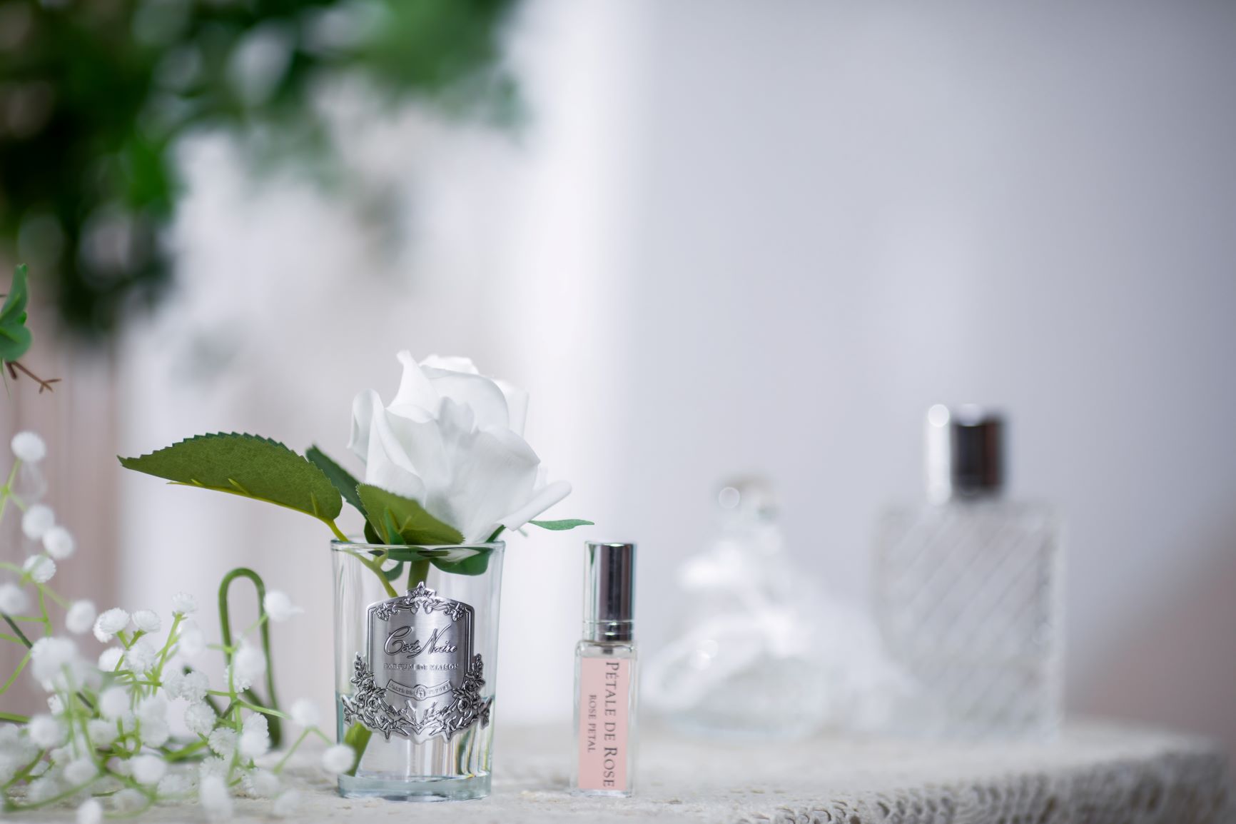 Cote Noire Perfumed Natural Touch Rose Bud - Clear - White - GMR41