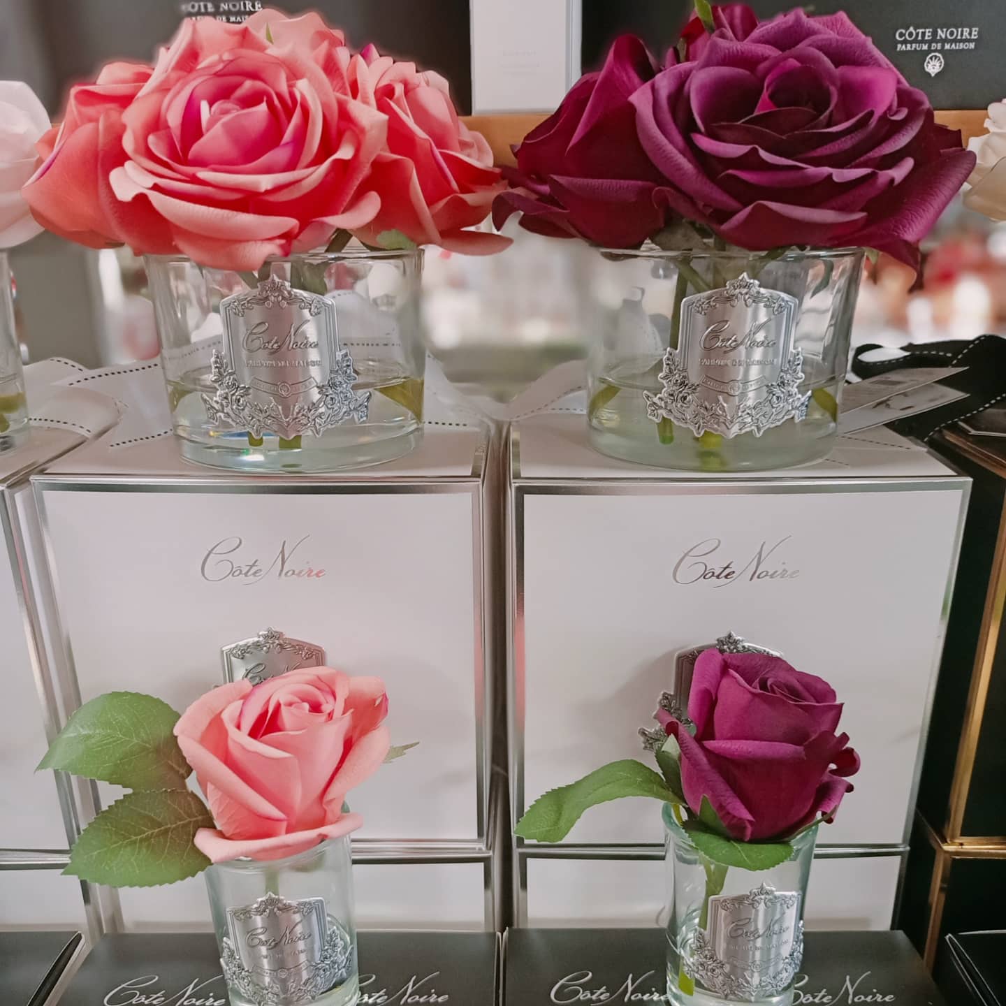 Cote Noire Perfumed Natural Touch 5 Roses - Clear - Red  - GMR64
