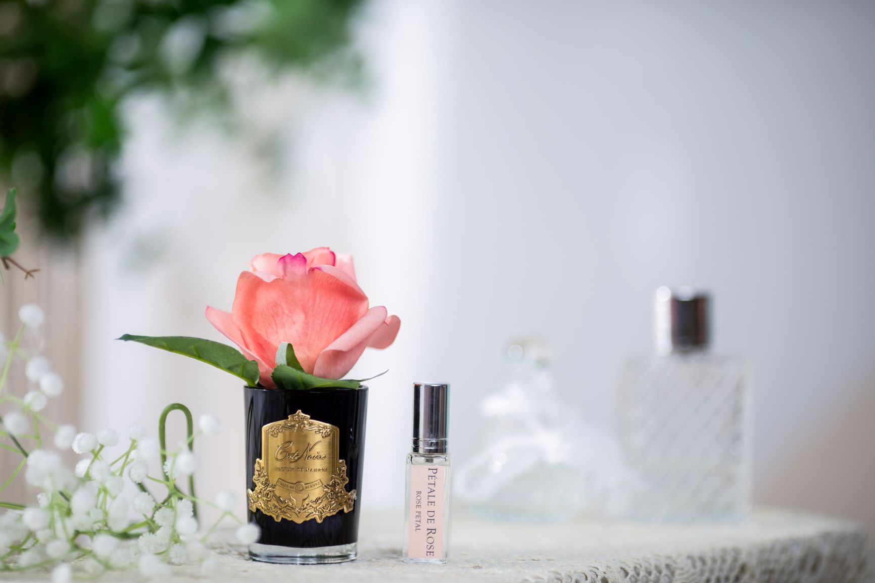 Cote Noire Perfumed Natural Touch Rose Bud - Black - Peach - GMRB45
