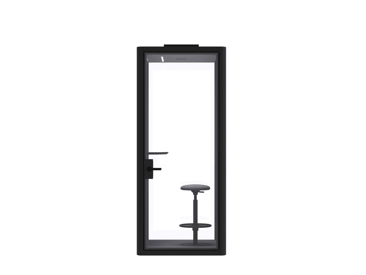Deep Focus Acoustic Office Phone Booth – Black & White