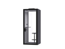 Deep Focus Acoustic Office Phone Booth – Black & White
