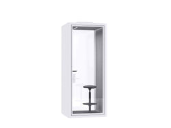 Deep Focus Acoustic Office Phone Booth – Black & White