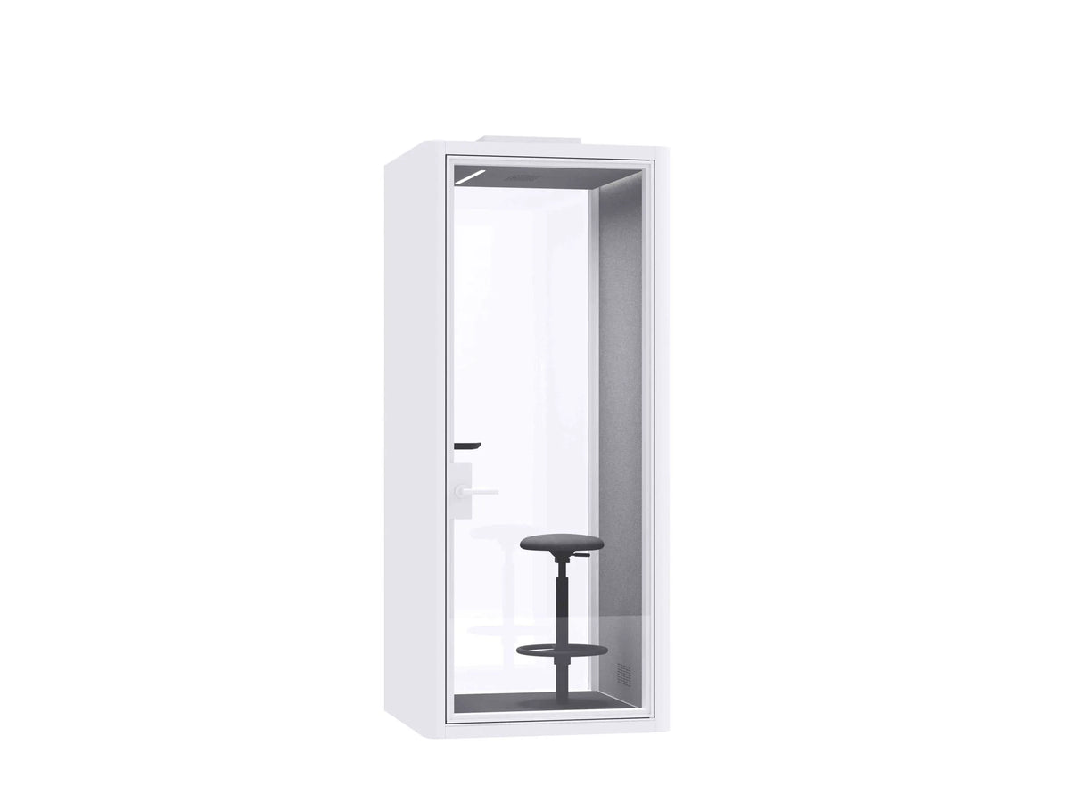 Deep Focus Acoustic Office Phone Booth – Black & White