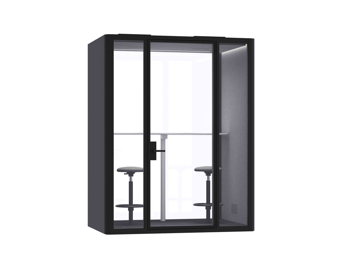 Deep Focus Acoustic Office Meeting Pod XL – Black & White