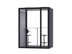 Deep Focus Acoustic Office Meeting Pod XL – Black & White