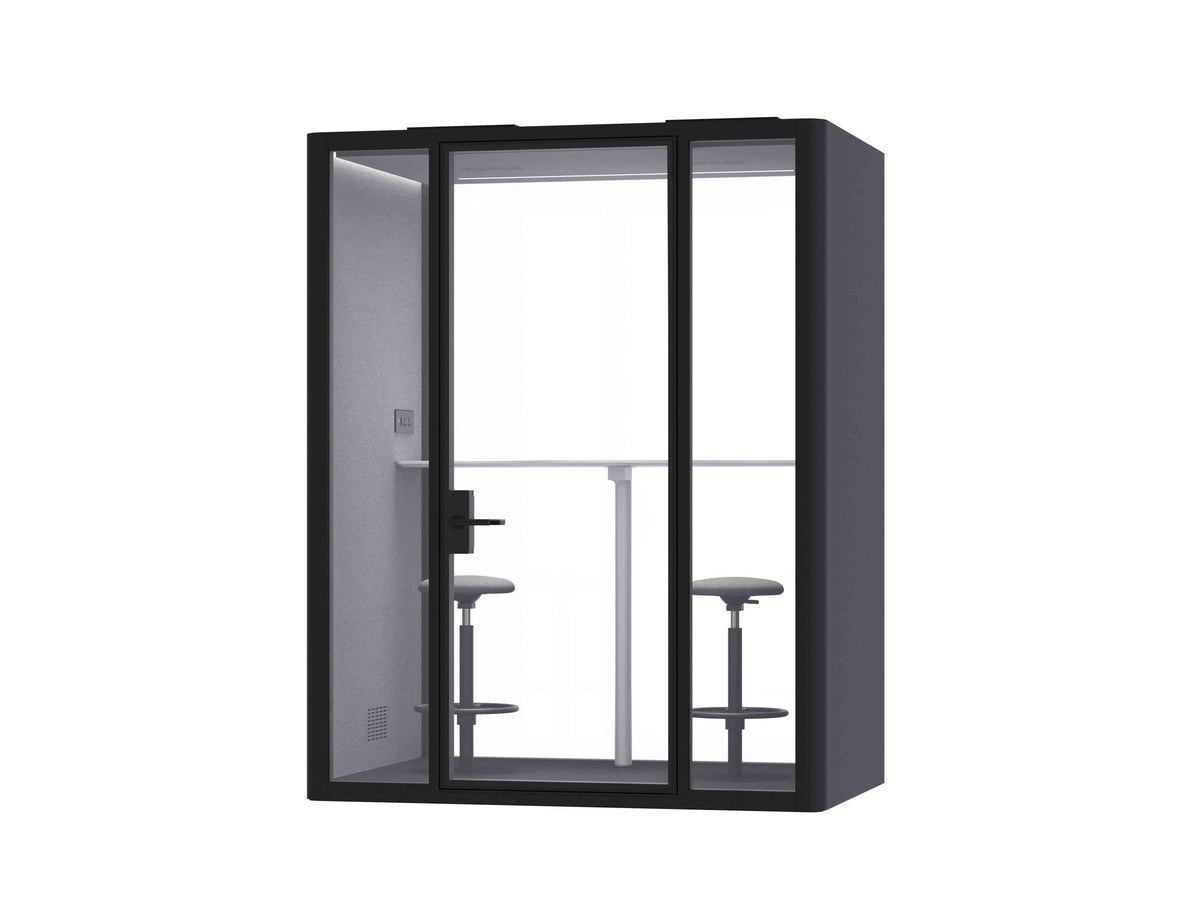 Deep Focus Acoustic Office Meeting Pod XL – Black & White