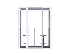 Deep Focus Acoustic Office Meeting Pod XL – Black & White