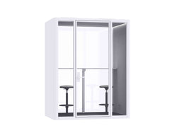 Deep Focus Acoustic Office Meeting Pod XL – Black & White