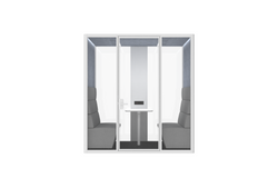 Deep Focus Acoustic Office Meeting Pod XXL Option B – Black & White