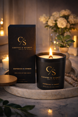 Coffee & Scentt Large Lux Candle Espresso & Ember (300g)