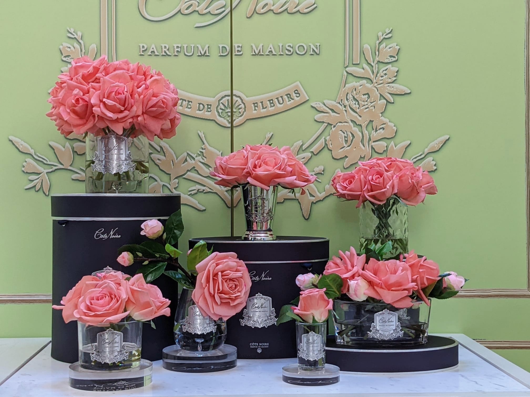 Cote Noire Perfumed Natural Touch 5 Roses - Clear - Peach - GMR65