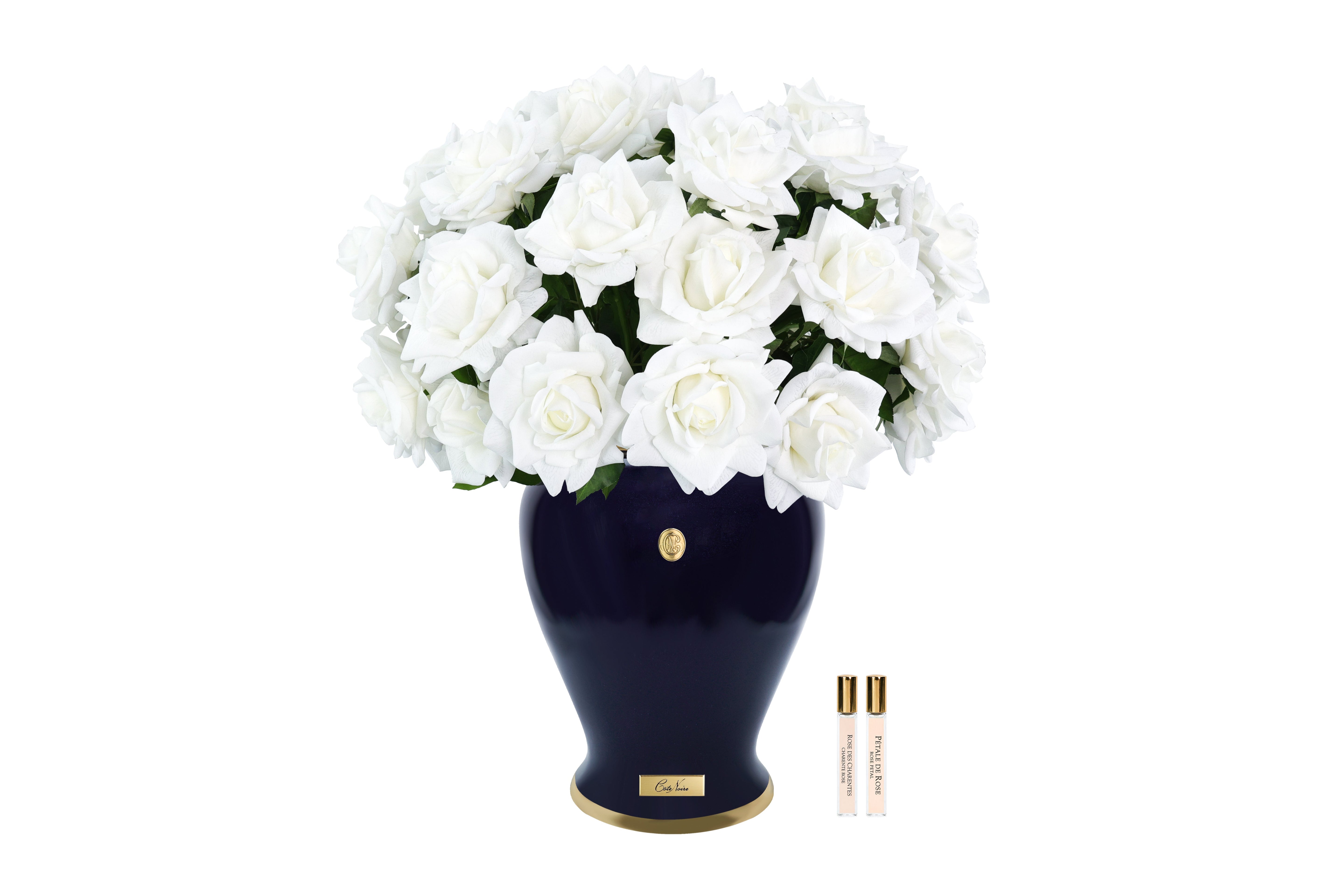 NEW Cote Noire - Imperial French Roses - White / Indigo - IMPFR01