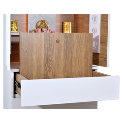 F C Wooden Mandir with doors 5' x 2'