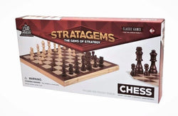 Chess Set Deluxe wooden folding 15"