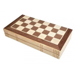 Chess Set Deluxe wooden folding 15"