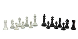 Dal Rossi Italy 20” High Gloss Black & White Chess Set