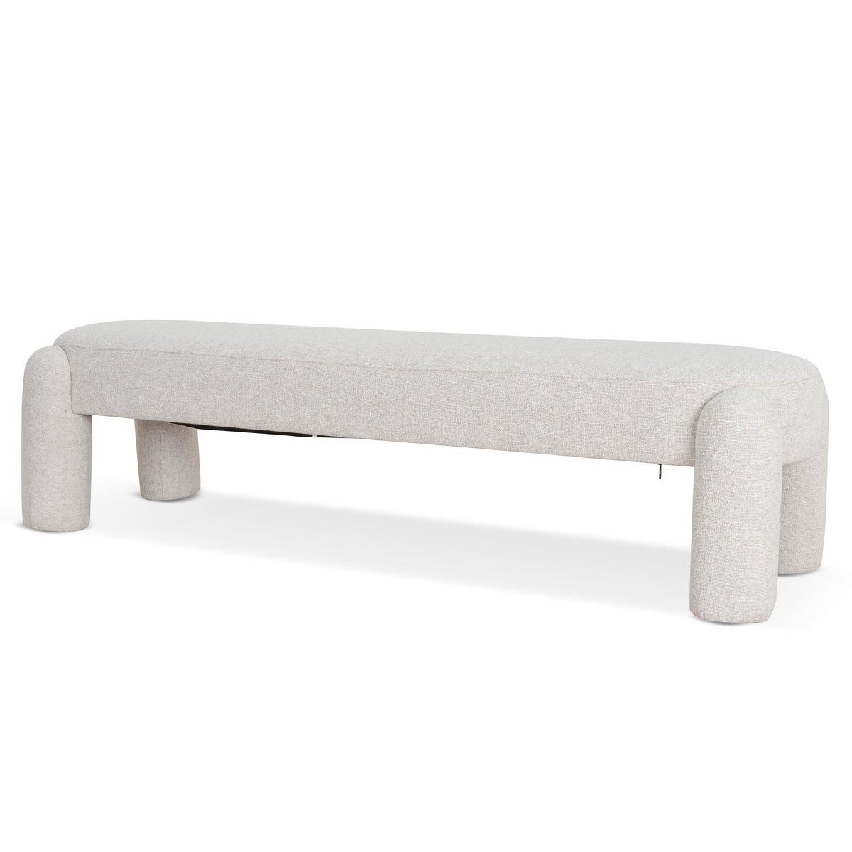 Kate Upholstered Bench 175cm- Coastal Beige