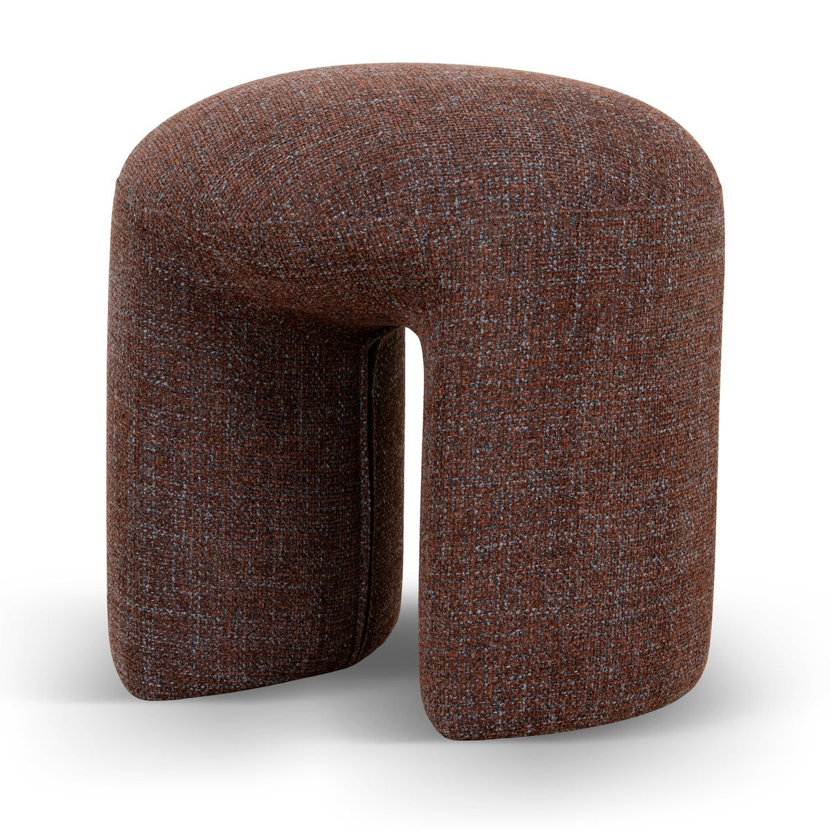 Kate YY Round Ottoman - Moss Brown