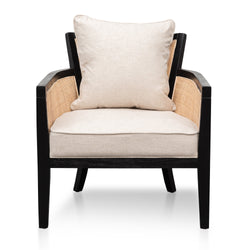 FC Rattan ArmFCair - Black and Sand White
