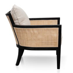 FC Rattan ArmFCair - Black and Sand White