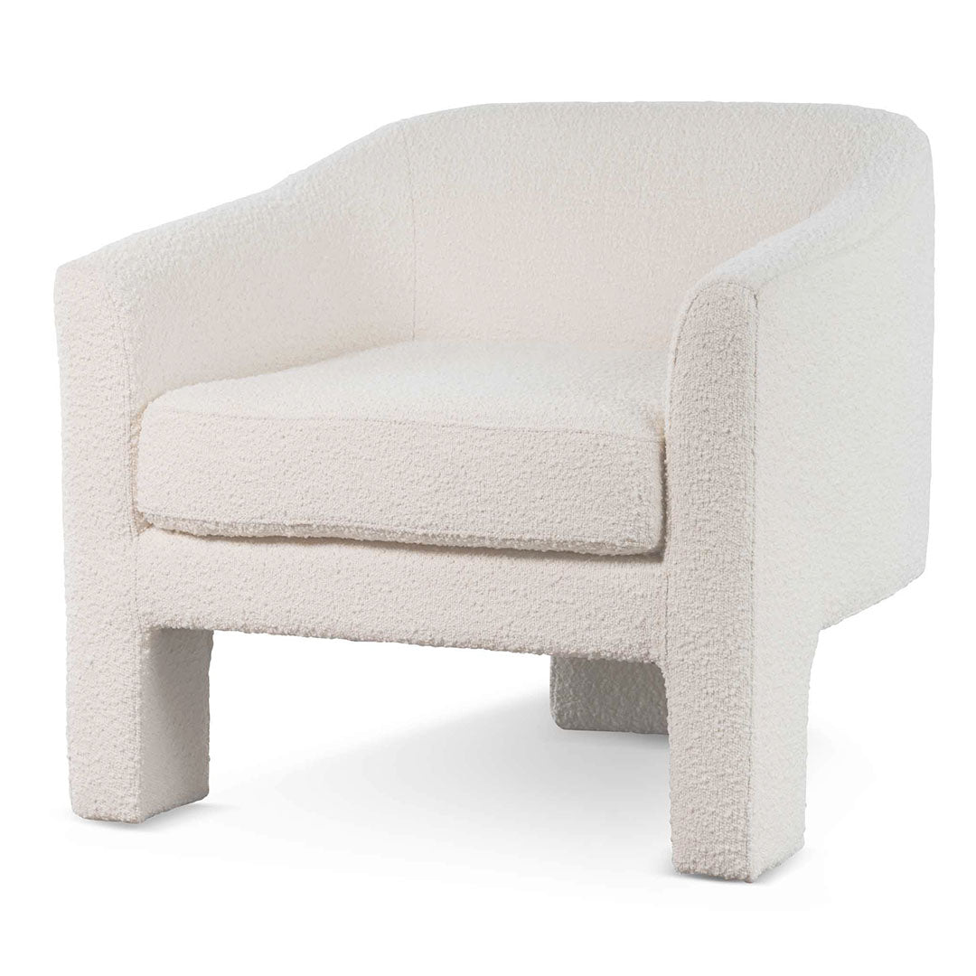 FC Fabric Armchair - Ivory White Boucle