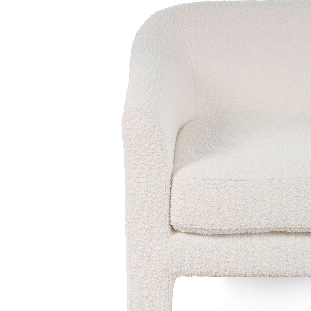 FC Fabric Armchair - Ivory White Boucle