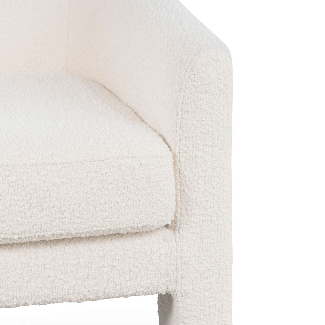 FC Fabric Armchair - Ivory White Boucle