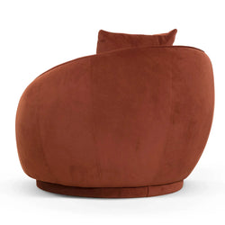 FC Velvet Armchair - Rustic Orange